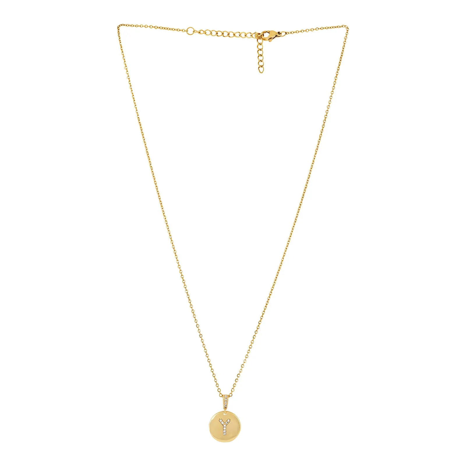 Silken Alphabet Y Necklace