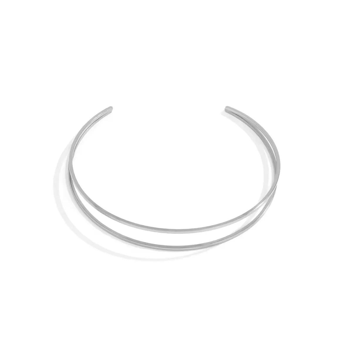 Simple Elegant Glossy Open Cuff Arm Bracelet