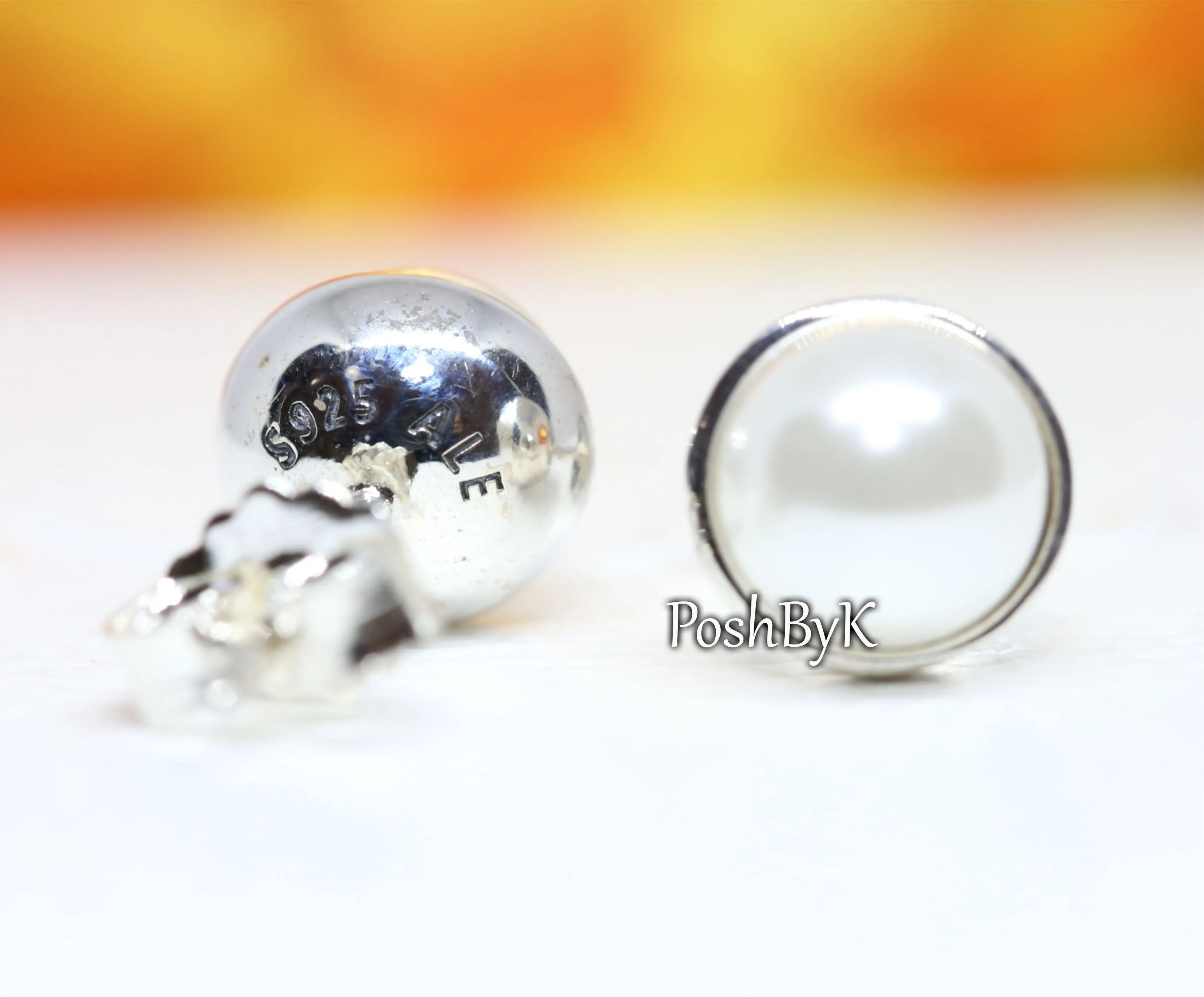 Simple Freshwater Cultured Pearl Stud Earrings 290727P