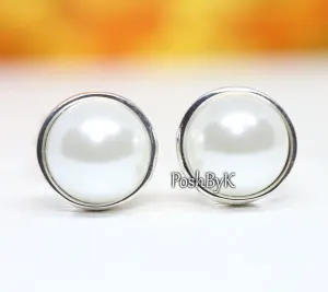 Simple Freshwater Cultured Pearl Stud Earrings 290727P