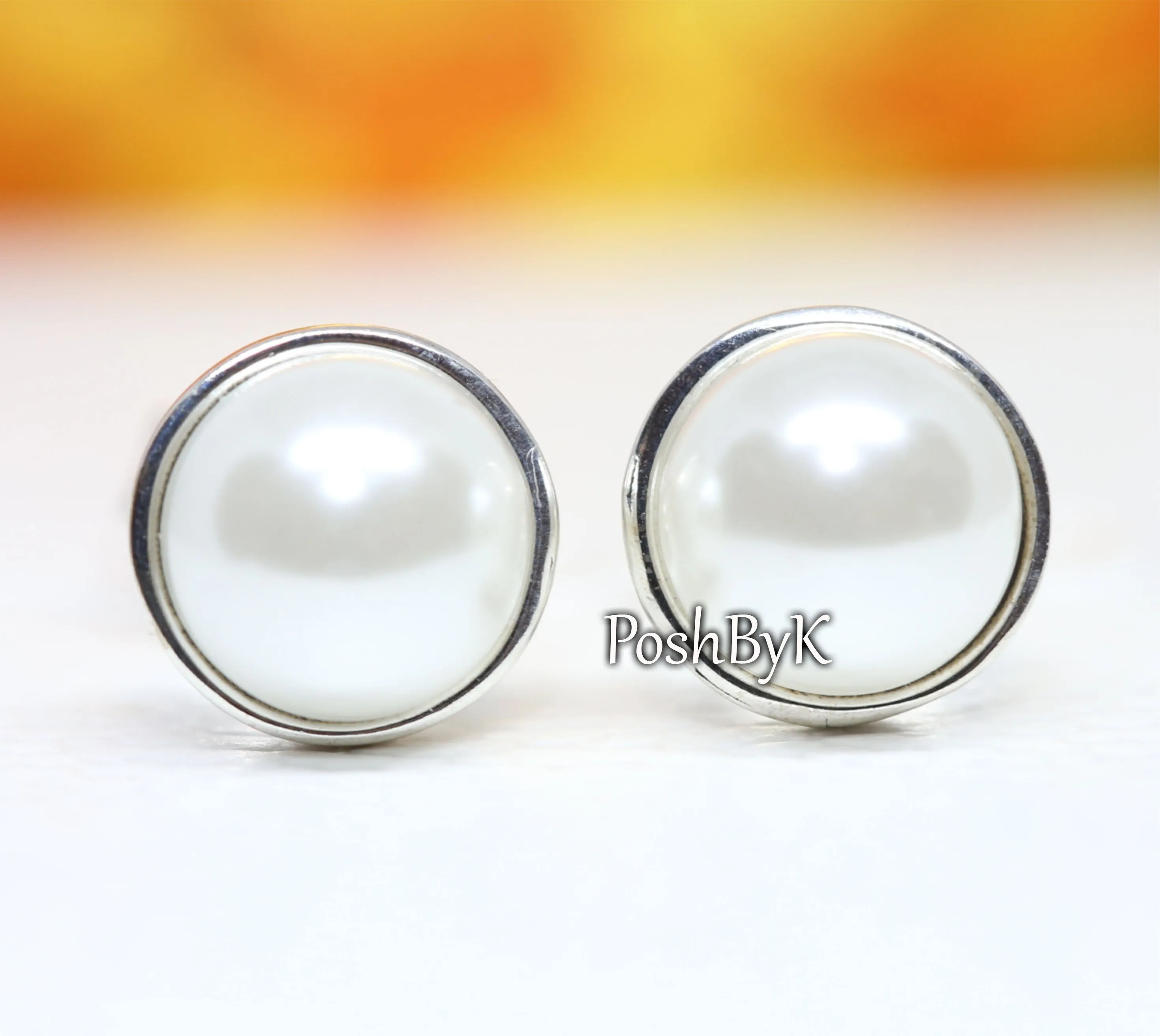 Simple Freshwater Cultured Pearl Stud Earrings 290727P