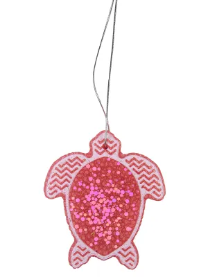 Simply Southern Freshiez Pink Sea Turtle-Shaped Air Freshener in Cherry Blossom Scent - Tropical Bliss for Car, Locker, Drawers, Closet (30-45 Days)