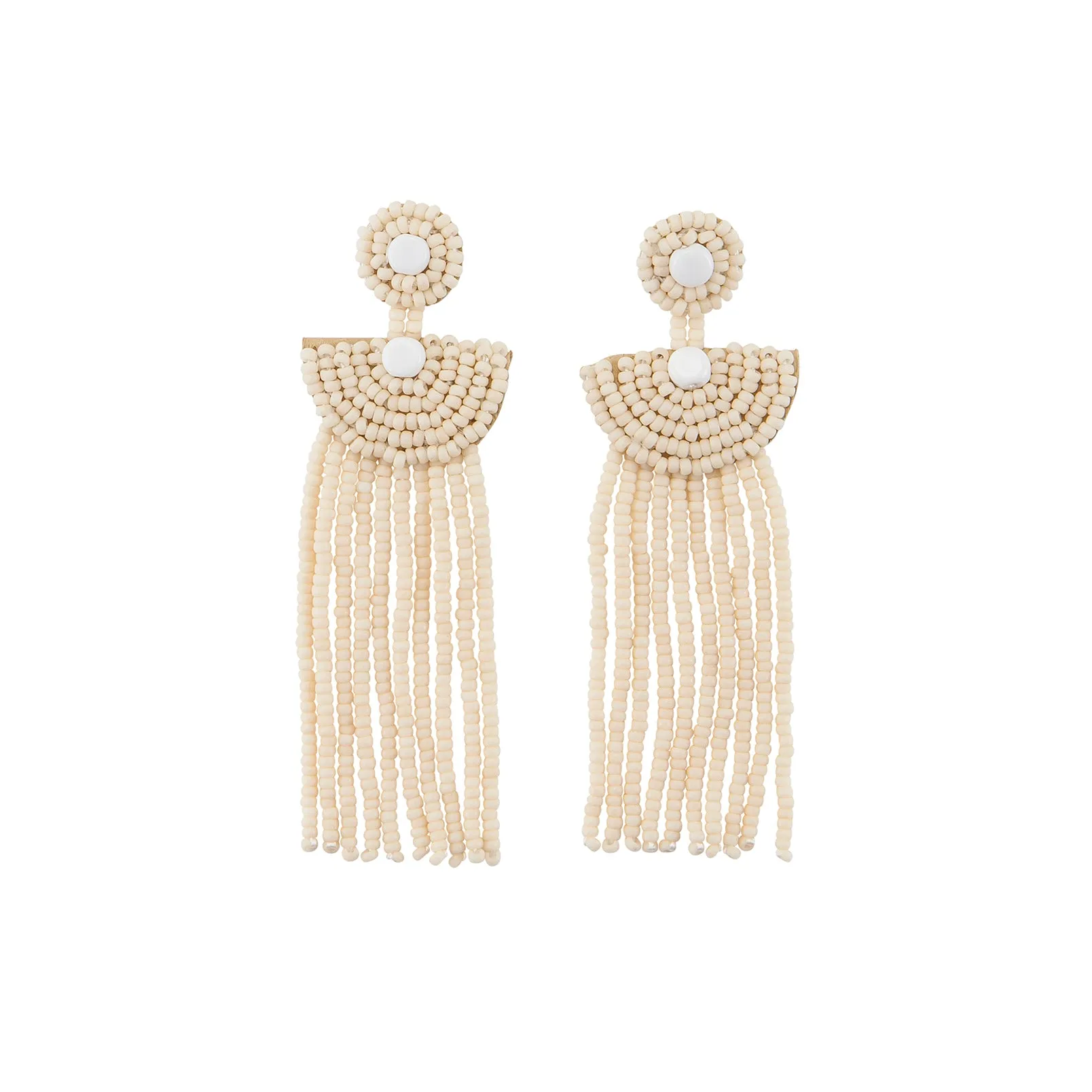 Small Kifungo Tassel Earrings - PINK