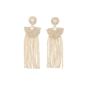 Small Kifungo Tassel Earrings - PINK