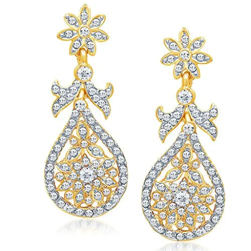 Sukkhi Stylish Gold Plated AD Necklace Set for Women