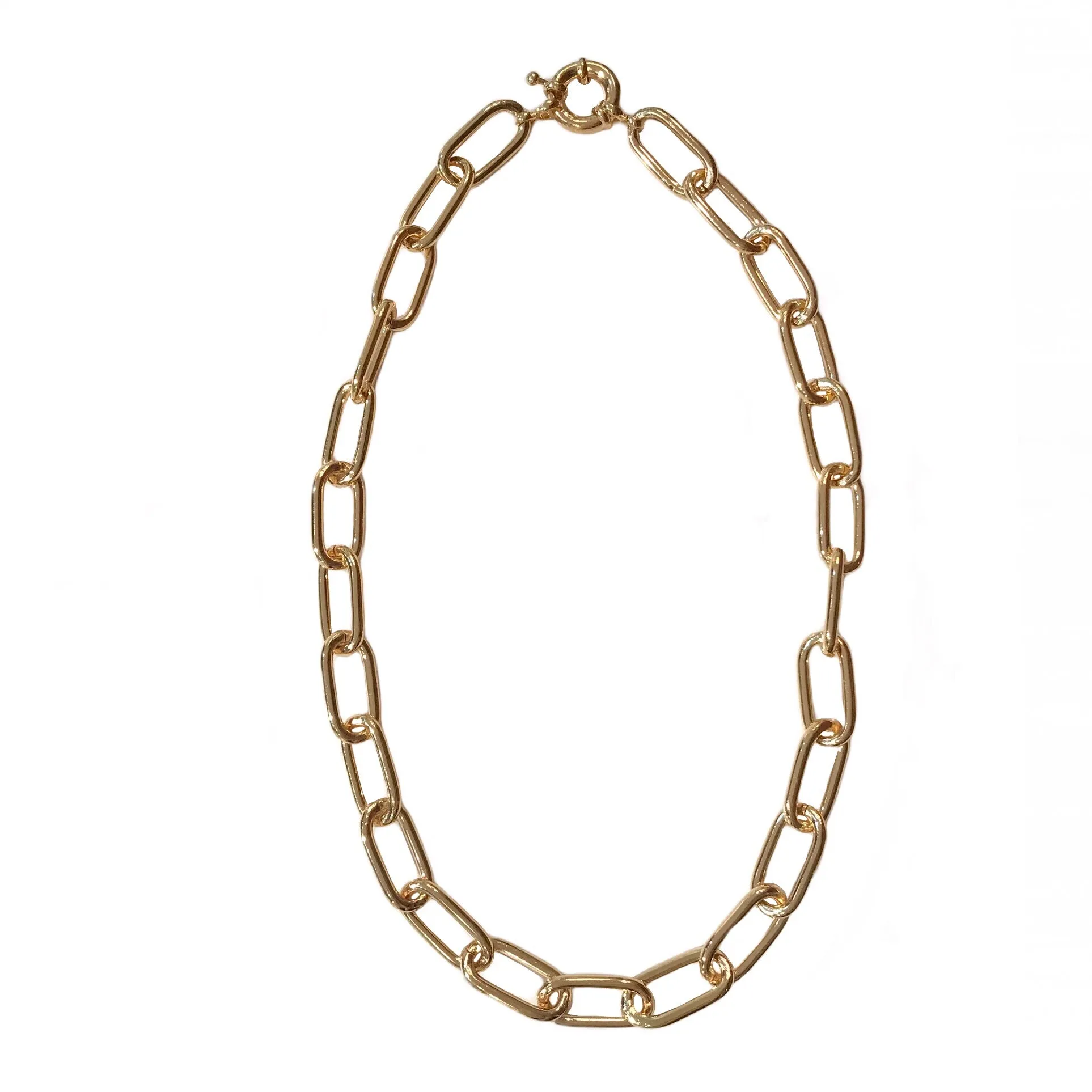 Thick Paper Clip Gold Filled Chain