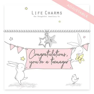 You're a Teenager -13 Rosey Rabbit Bracelet